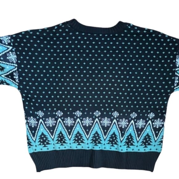 STAR WARS Men's Mandalorian Baby Yoda Santa Knit Ugly Christmas Sweater Large - Picture 16 of 16